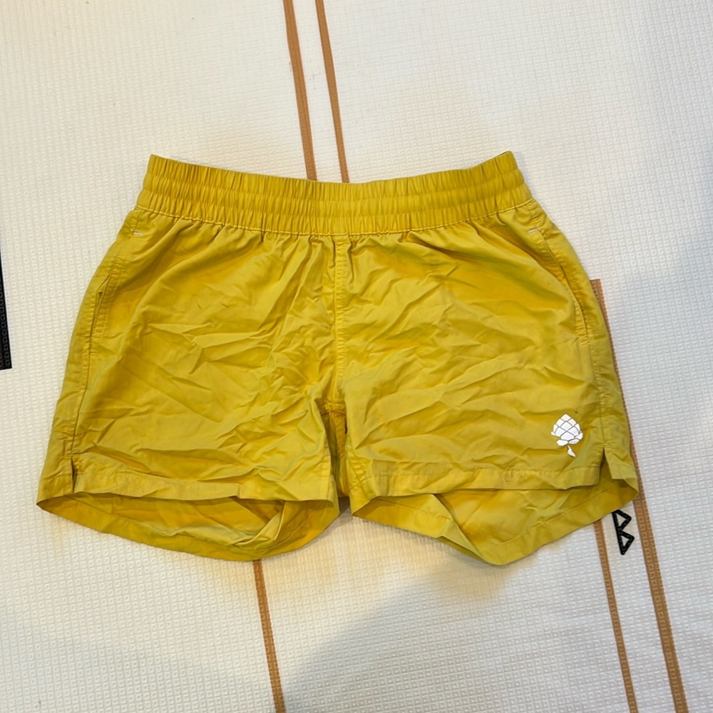 Stio yellow shorts